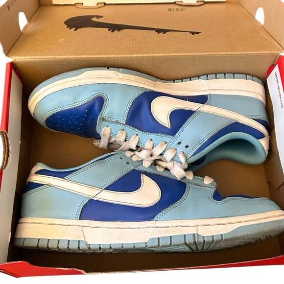 Nike Dunk Low Retro QS Argon blue Men's Size 8 Good Condition - Picture 6 of 8